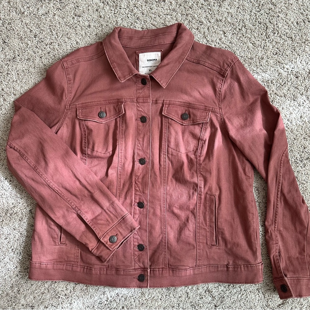 Dusty Rose Denim Jacket